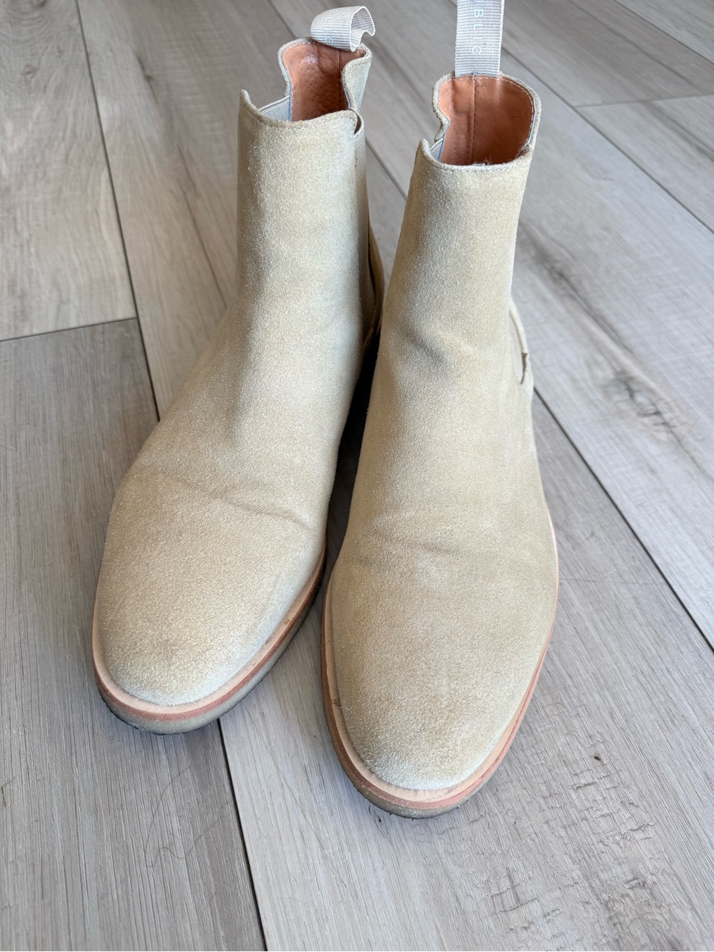 New Republic Men’s Suede Chelsea Boots Tan Beige Size 9.5